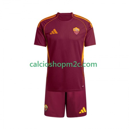 AS Roma Bambino Maglia Prima 2025/2026 Manica Corta